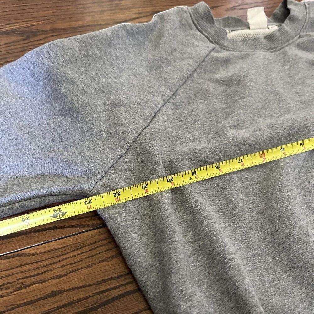 Vans Sweatshirt Women's Med Gray Crew Neck "I Love My Vans" Cropped‎ Sweatshirt - Picture 5 of 7